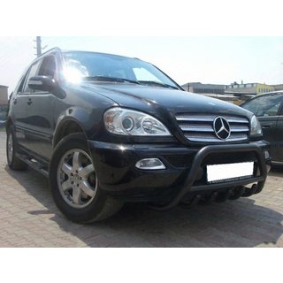 Bullbar Black (nerez) Mercedes ML W163 1997–2005 fotografie 1