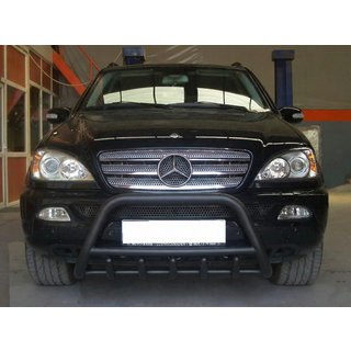 Bullbar Black (nerez) Mercedes ML W163 1997–2005 fotografie 2