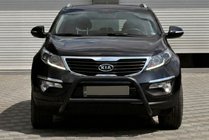 Kia Sportage 2010–2015 Přední ochranný rám WT006 Black (nerez) fotografie 2