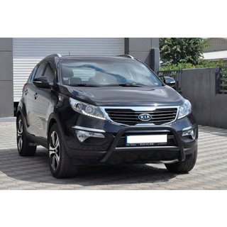 Přední ochranný rám WT006 Black (nerez) Kia Sportage 2010–2015 fotografie 1