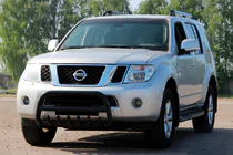 Nissan Pathfinder R51 2005–2014 Přední ochranný rám WT008 Black (nerez) fotografie 4