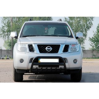 Přední ochranný rám WT008 Black (nerez) Nissan Pathfinder R51 2005–2014 fotografie 3