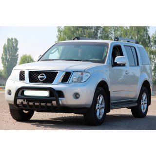 Přední ochranný rám WT008 Black (nerez) Nissan Pathfinder R51 2005–2014 fotografie 1