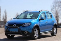 Dacia Sandero 2013–2020 Přední ochranný rám WT006 Black (nerez) fotografie 6