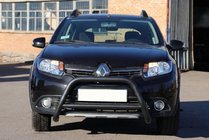 Dacia Sandero 2013–2020 Přední ochranný rám WT006 Black (nerez) fotografie 2