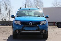 Dacia Sandero 2013–2020 Přední ochranný rám WT006 Black (nerez) fotografie 1