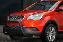 SsangYong Korando 2010–2019 Přední ochranný rám (bullbar) WT005 Black (nerez) fotografie 3