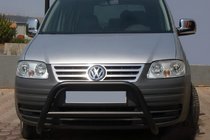 Volkswagen Caddy 2004–2010 Přední ochranný rám WT005 Black (nerez) fotografie 1