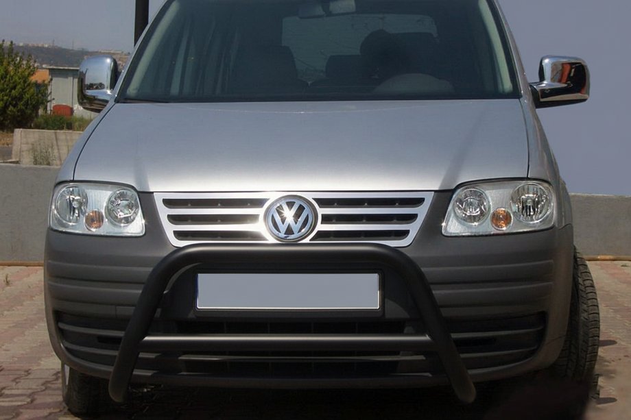 Volkswagen Caddy 2004–2010 Přední ochranný rám WT005 Black (nerez) Image