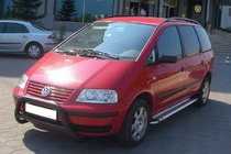 Volkswagen Sharan 1995–2010 Přední ochranný rám WT005 Black (nerez) fotografie 2