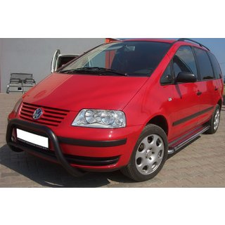 Přední ochranný rám WT005 Black (nerez) Volkswagen Sharan 1995–2010 fotografie 1