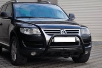 Volkswagen Touareg 2002–2010 Ochranný rám (bullbar) WT005 Colt Black (nerez) fotografie 2