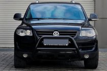 Volkswagen Touareg 2002–2010 Ochranný rám (bullbar) WT005 Colt Black (nerez) fotografie 4