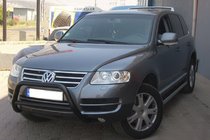 Volkswagen Touareg 2002–2010 Ochranný rám (bullbar) WT005 Colt Black (nerez) fotografie 6