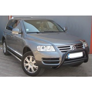 Ochranný rám (bullbar) WT005 Colt Black (nerez) Volkswagen Touareg 2002–2010 fotografie 1