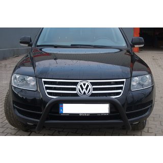 Ochranný rám (bullbar) WT005 Colt Black (nerez) Volkswagen Touareg 2002–2010 fotografie 3
