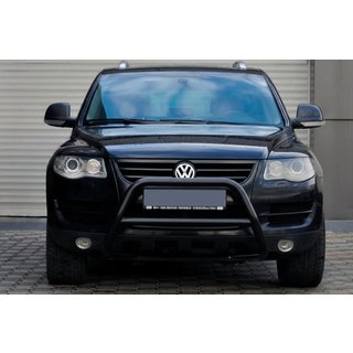 Ochranný rám (bullbar) WT005 Colt Black (nerez) Volkswagen Touareg 2002–2010 fotografie 4