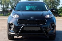 Kia Sportage 2015–2021 Přední ochranný rám WT006 Black (nerez) fotografie 4