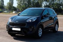 Kia Sportage 2015–2021 Přední ochranný rám WT006 Black (nerez) fotografie 5