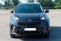 Kia Sportage 2015–2021 Přední ochranný rám WT006 Black (nerez) fotografie 1