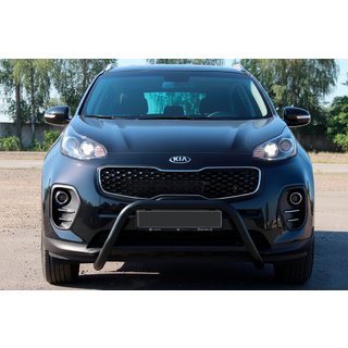 Přední ochranný rám WT006 Black (nerez) Kia Sportage 2015–2021 fotografie 4
