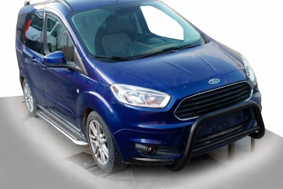Ford Courier 2014–2023 Přední ochranný rám WT005 Black (nerez) Image