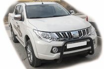 Mitsubishi L200 2015–2024 Přední ochranný rám WT005 Black (nerez) fotografie 1