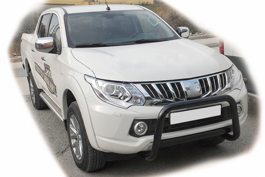 Mitsubishi L200 2015–2024 Přední ochranný rám WT005 Black (nerez) Image