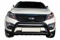 Kia Sorento II XM 2009–2014 Přední ochranný rám (bullbar) WT005 Black (nerez) fotografie 1