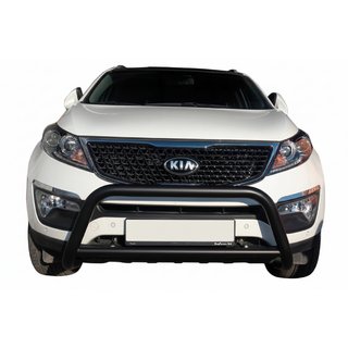Přední ochranný rám (bullbar) WT005 Black (nerez) Kia Sorento II XM 2009–2014