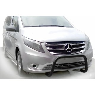 Přední ochranný rám (bullbar) WT005 Black (nerez) Mercedes Vito/V-class W447 2014–