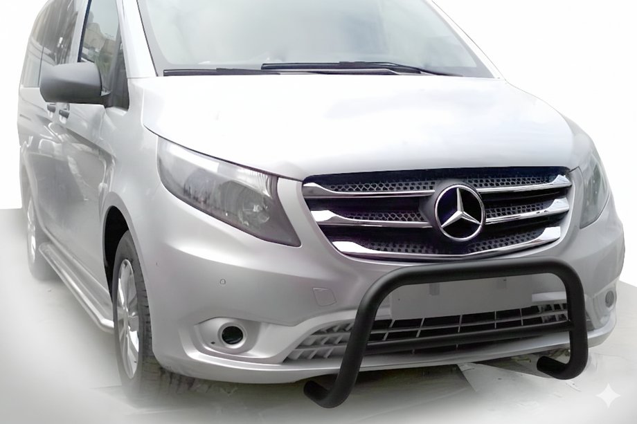 Mercedes Vito/V-class W447 2014– Přední ochranný rám (bullbar) WT005 Black (nerez) Image