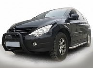 SsangYong Action 2005–2018 Přední ochranný rám WT005 Black (nerez) fotografie 1