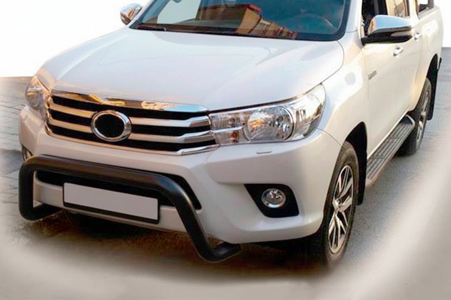 Toyota Hilux 2015– Přední ochranný rám WT009 Black (nerez) Image