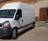 Renault Master 1998–2010 Boční nášlapné trubky (2 ks, nerez) Dlouhý rozvor fotografie 2