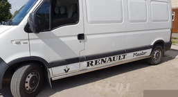 Renault Master 1998–2010 Boční nášlapné trubky (2 ks, nerez) Dlouhý rozvor fotografie 1