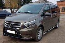 Mercedes Vito/V-class W447 2014– Přední ochranný rám WT006 Black (nerez) fotografie 2