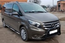 Mercedes Vito/V-class W447 2014– Přední ochranný rám WT006 Black (nerez) fotografie 1
