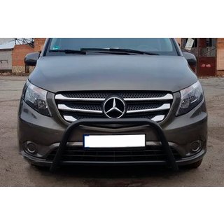 Přední ochranný rám WT006 Black (nerez) Mercedes Vito/V-class W447 2014– fotografie 3