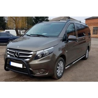 Přední ochranný rám WT006 Black (nerez) Mercedes Vito/V-class W447 2014– fotografie 2