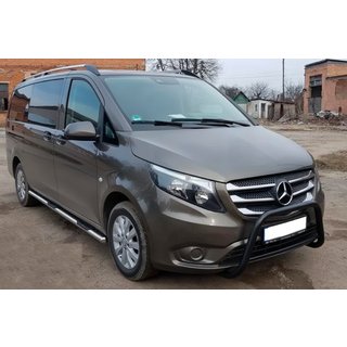 Přední ochranný rám WT006 Black (nerez) Mercedes Vito/V-class W447 2014– fotografie 1