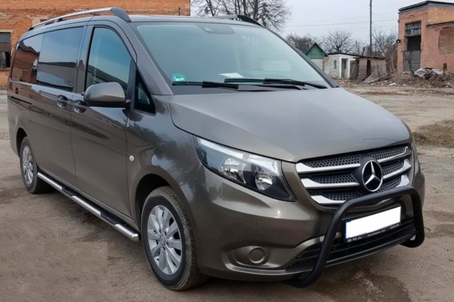 Mercedes Vito/V-class W447 2014– Přední ochranný rám WT006 Black (nerez) Image