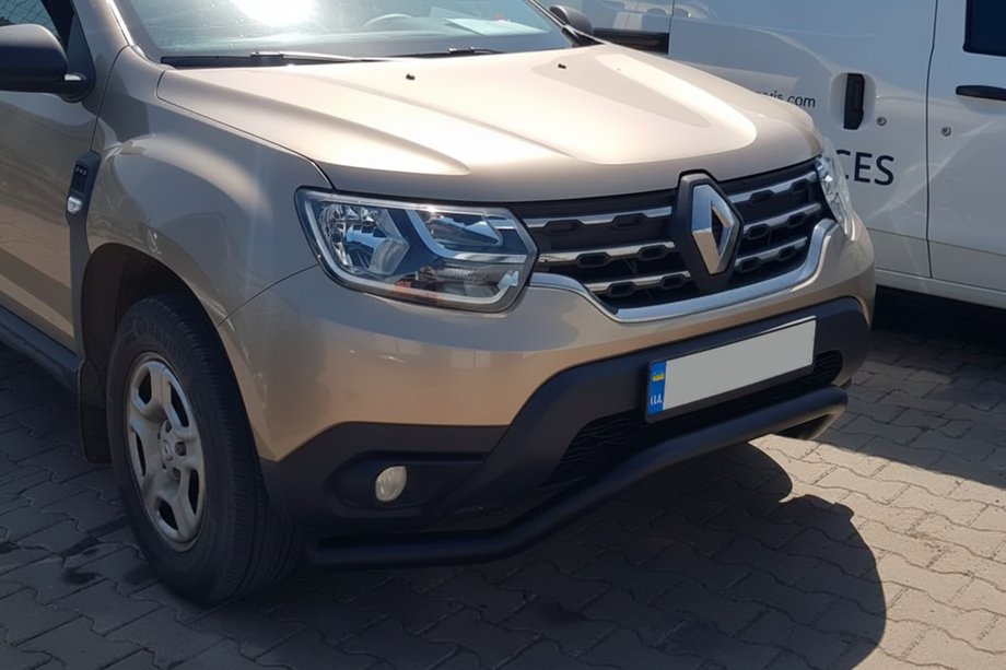 Dacia Duster 2018–2024 Přední ochranný rám WT008 Black (nerez) Fotografie 4