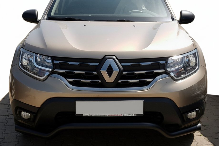 Dacia Duster 2018–2024 Přední ochranný rám WT008 Black (nerez) Fotografie 2
