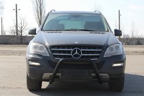 Mercedes ML W164 2005–2011 Přední ochranný rám WT006 Black (nerez) fotografie 1
