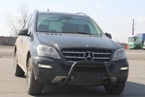 Mercedes ML W164 2005–2011 Přední ochranný rám WT006 Black (nerez) fotografie 2