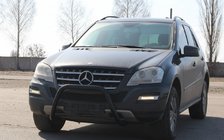 Mercedes ML W164 2005–2011 Přední ochranný rám WT006 Black (nerez) fotografie 3