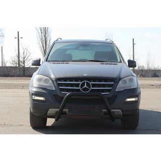 Přední ochranný rám WT006 Black (nerez) Mercedes ML W164 2005–2011 fotografie 1