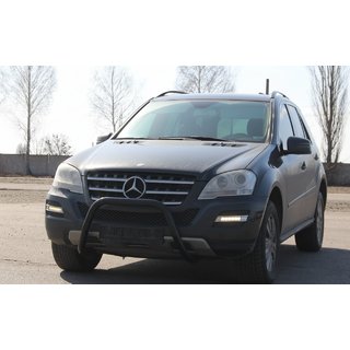 Přední ochranný rám WT006 Black (nerez) Mercedes ML W164 2005–2011 fotografie 3