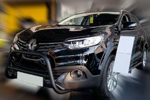 Renault Kadjar 2015–2022 Přední ochranný rám (bullbar) Black (nerez) fotografie 3